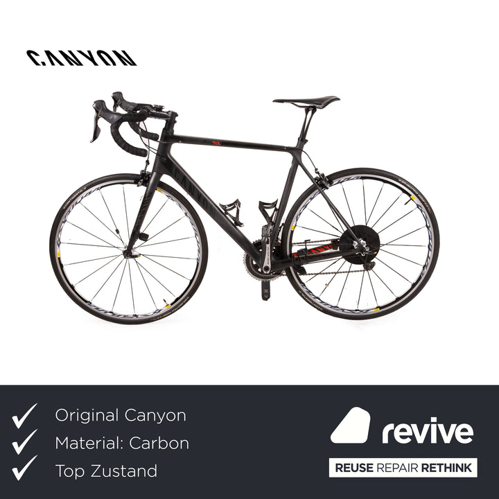 Canyon Ultimate CF SLX 8,0 2013 Carbon Fahrrad Rennrad Schwarz RH 57