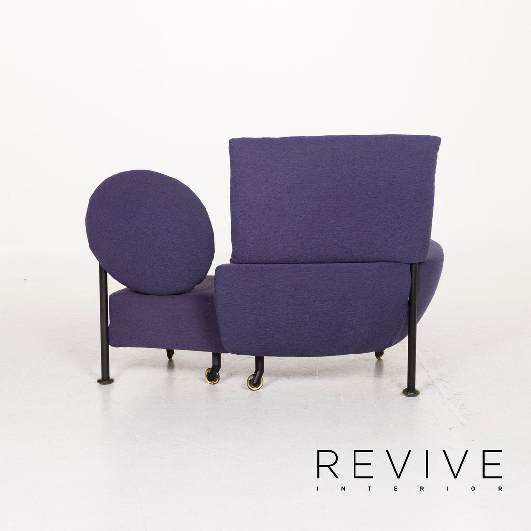 Cassina 290 TopKapi Stoff Sofa Violett Zweisitzer Funktion Relaxfunktion Liege Couch #12617