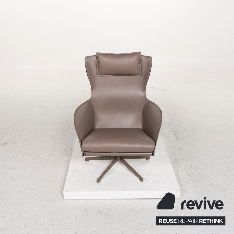 Cassina Cab 423 Leder Sessel Braun Graubraun 