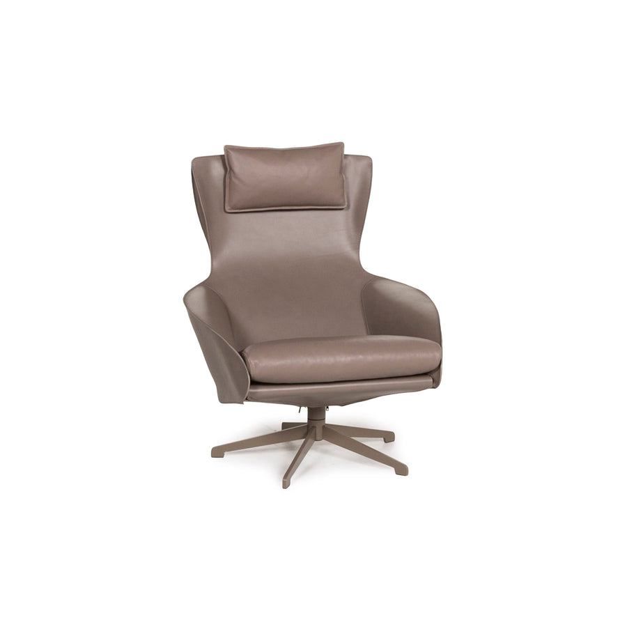 Cassina Cab 423 Leather Armchair Brown Gray Brown #13044