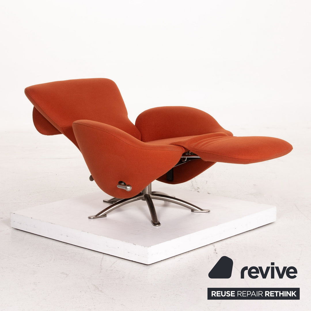 Cassina Dodo Alcantara Fabric Armchair Orange Terracotta Relax Function Relax Armchair #15546