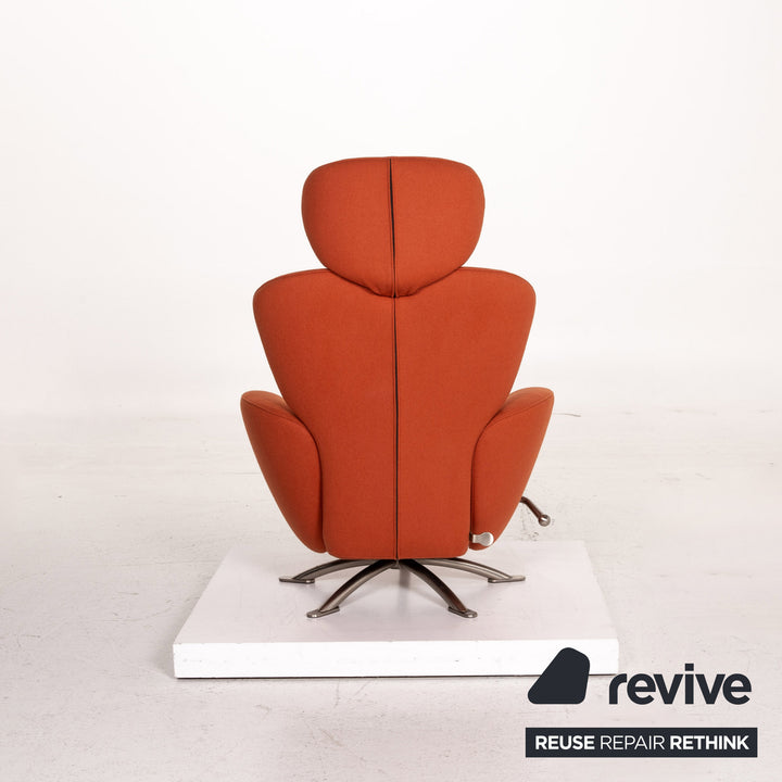 Cassina Dodo Alcantara Fabric Armchair Orange Terracotta Relax Function Relax Armchair #15546