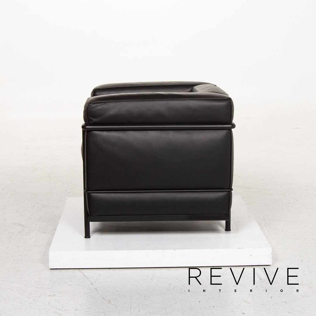Cassina Le Corbusier LC 2 Leather Armchair Black #13499
