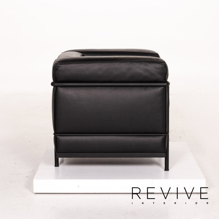Cassina Le Corbusier LC 2 Leather Armchair Black #14440