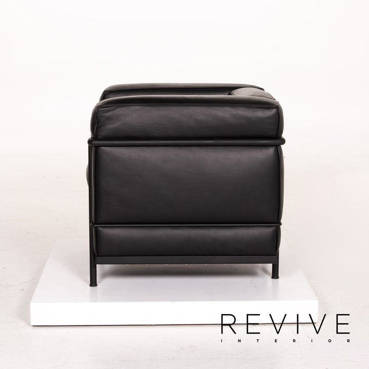 Cassina Le Corbusier LC 2 Leather Armchair Black #14440
