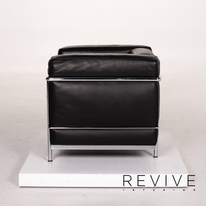 Cassina Le Corbusier LC 2 Leather Armchair Black #14738