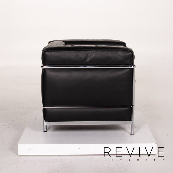 Cassina Le Corbusier LC 2 Leather Armchair Black #14738