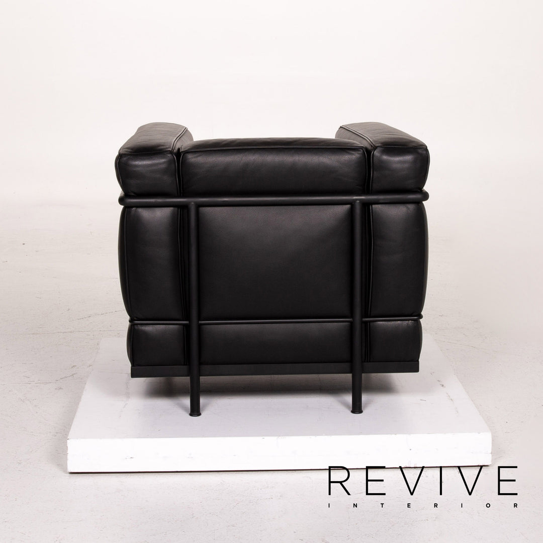 Cassina Le Corbusier LC 2 Leather Armchair Black #14932