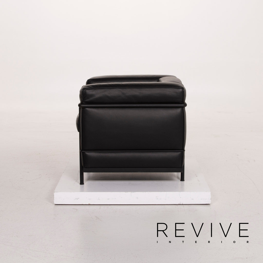 Cassina Le Corbusier LC 2 Leather Armchair Black #15447