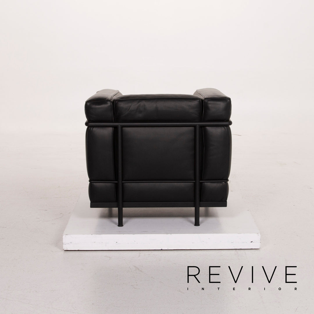 Cassina Le Corbusier LC 2 Leather Armchair Black #15447