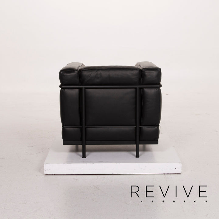 Cassina Le Corbusier LC 2 Leather Armchair Black #15447