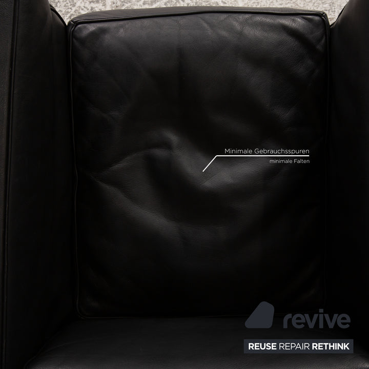 Cassina Le Corbusier LC 2 Leder Sessel Schwarz