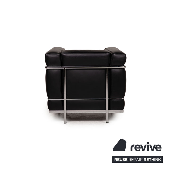 Cassina Le Corbusier LC 2 Leather Armchair Black