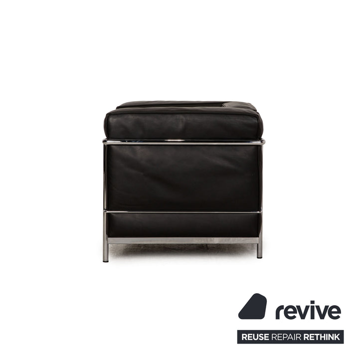 Cassina Le Corbusier LC 2 Leder Sessel Schwarz