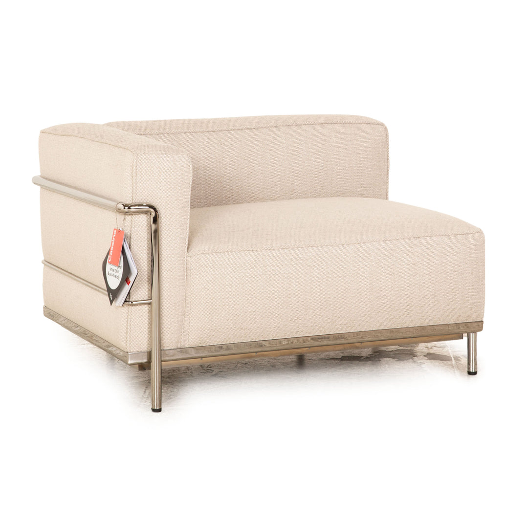 Cassina Le Corbusier LC 3 Fauteuil Grand Confort Stoff Zweisitzer Beige Sofa Couch Bauhaus