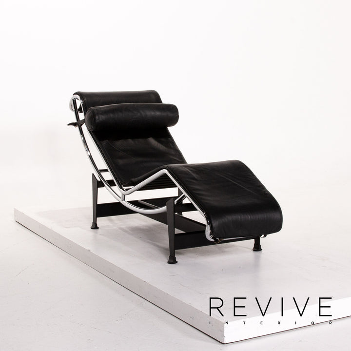 Cassina Le Corbusier LC 4 Leder Liege Schwarz Relaxliege Relaxfunktion Funktion #13774