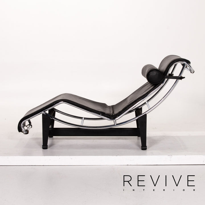 Cassina Le Corbusier LC 4 Leder Liege Schwarz Relaxliege Relaxfunktion Funktion #13774