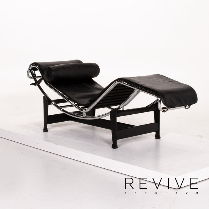 Cassina Le Corbusier LC 4 Leder Liege Schwarz Relaxliege Relaxfunktion Funktion #13774
