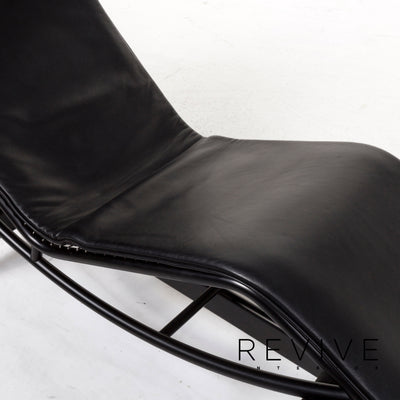 Cassina Le Corbusier LC 4 Leder Liege Schwarz Relaxliege Relaxfunktion Funktion #12957