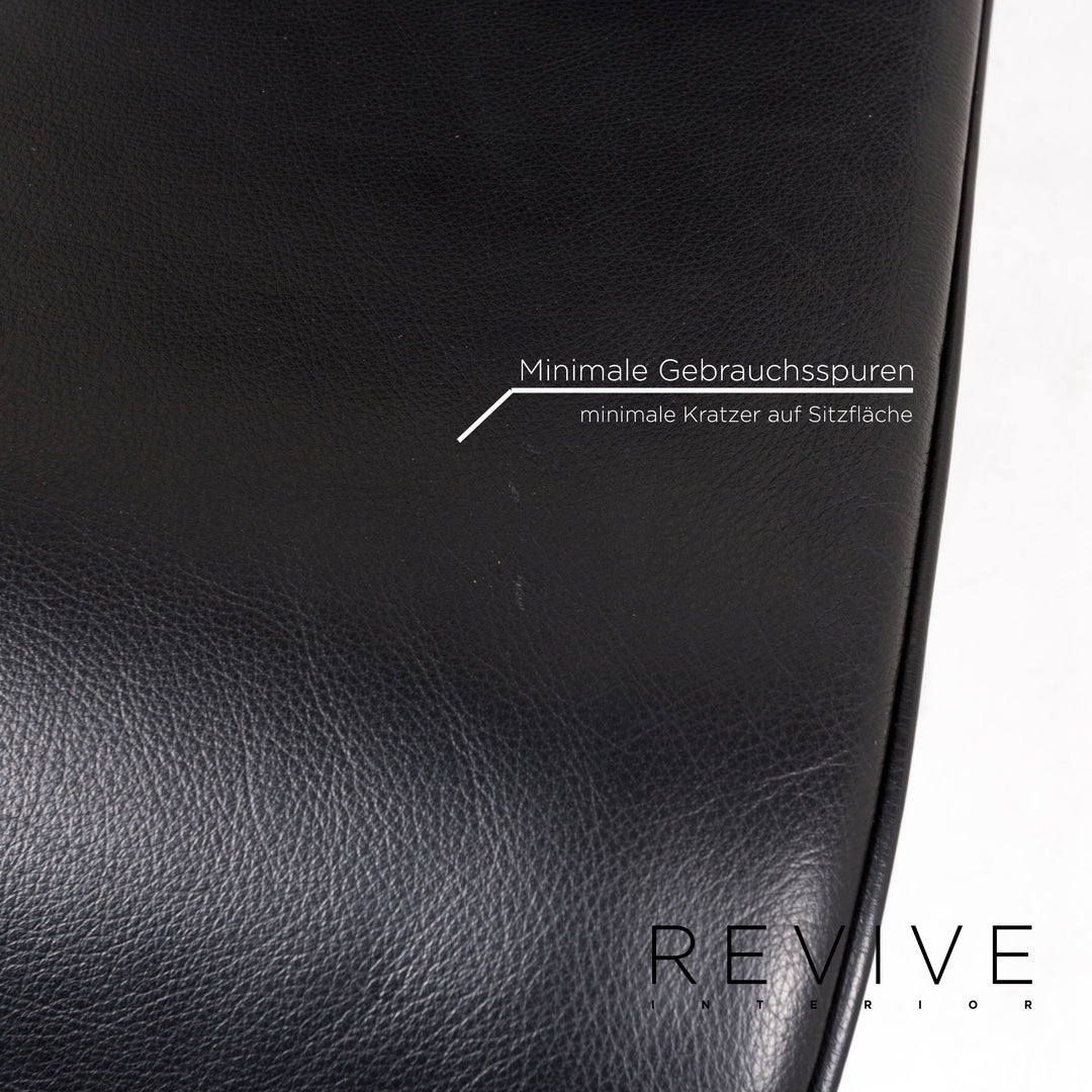 Cassina Le Corbusier LC 4 Leather Lounger Black Lounger Relaxation Function #12957