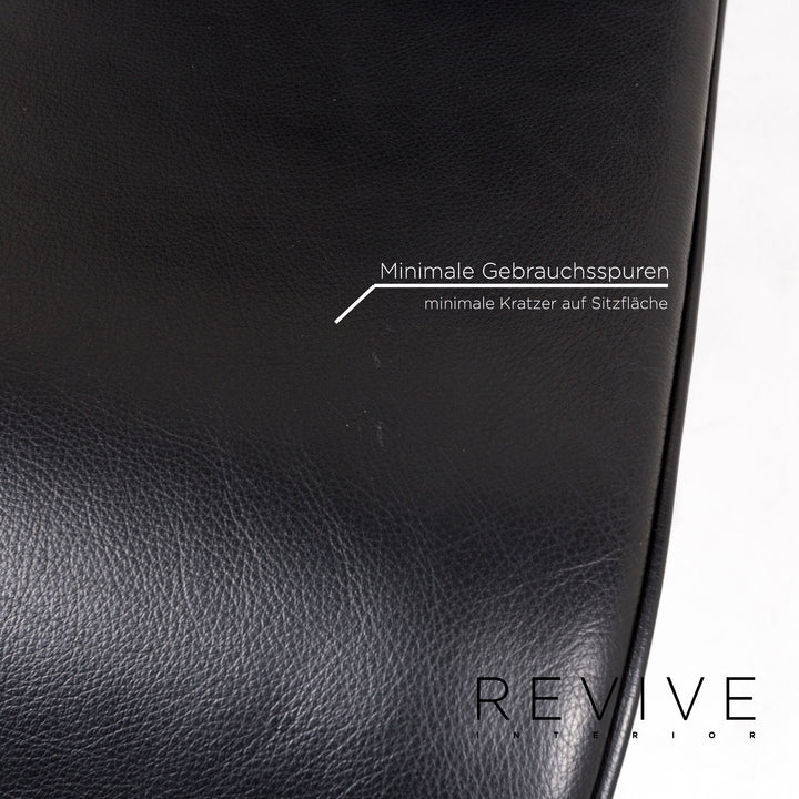 Cassina Le Corbusier LC 4 Leather Lounger Black Lounger Relaxation Function #12957