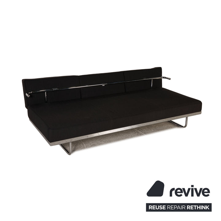 Cassina Le Corbusier LC 5 Stoff Sofa Anthrazit Dreisitzer Couch Funktion