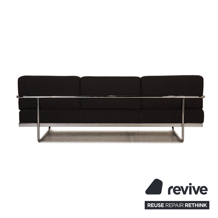 Cassina Le Corbusier LC 5 Stoff Sofa Anthrazit Dreisitzer Couch Funktion