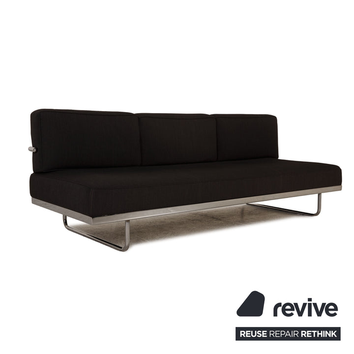 Cassina Le Corbusier LC 5 Stoff Sofa Anthrazit Dreisitzer Couch Funktion