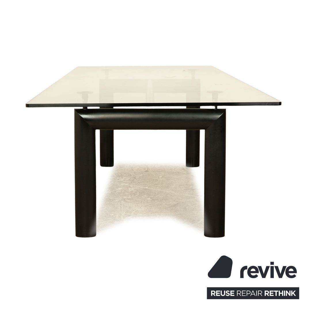 Cassina Le Corbusier LC 6 Glas Esstisch Schwarz