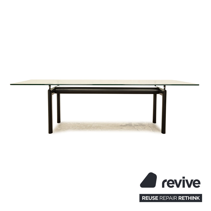 Cassina Le Corbusier LC 6 Glas Esstisch Schwarz