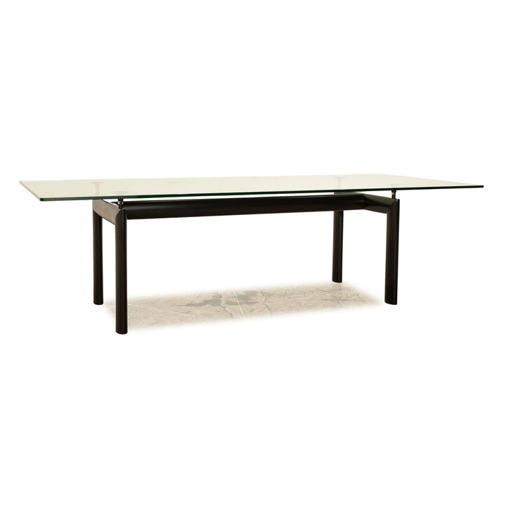 Cassina Le Corbusier LC 6 Glas Esstisch Schwarz