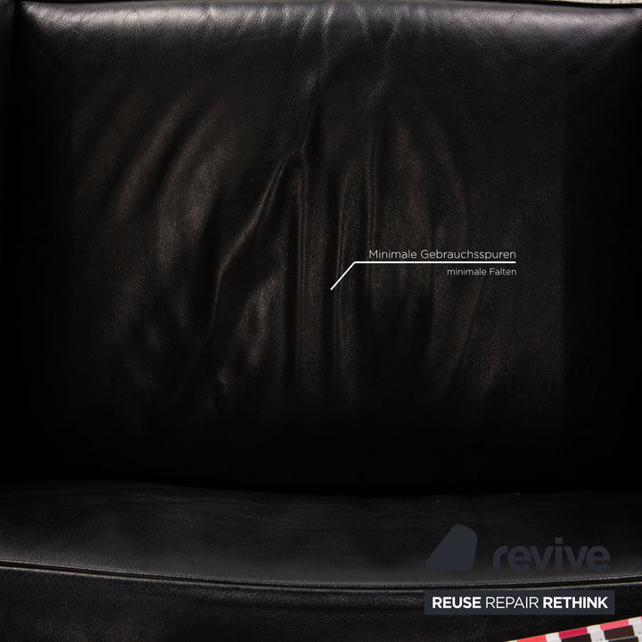 Cassina Le Corbusier LC3 Leather Armchair Black