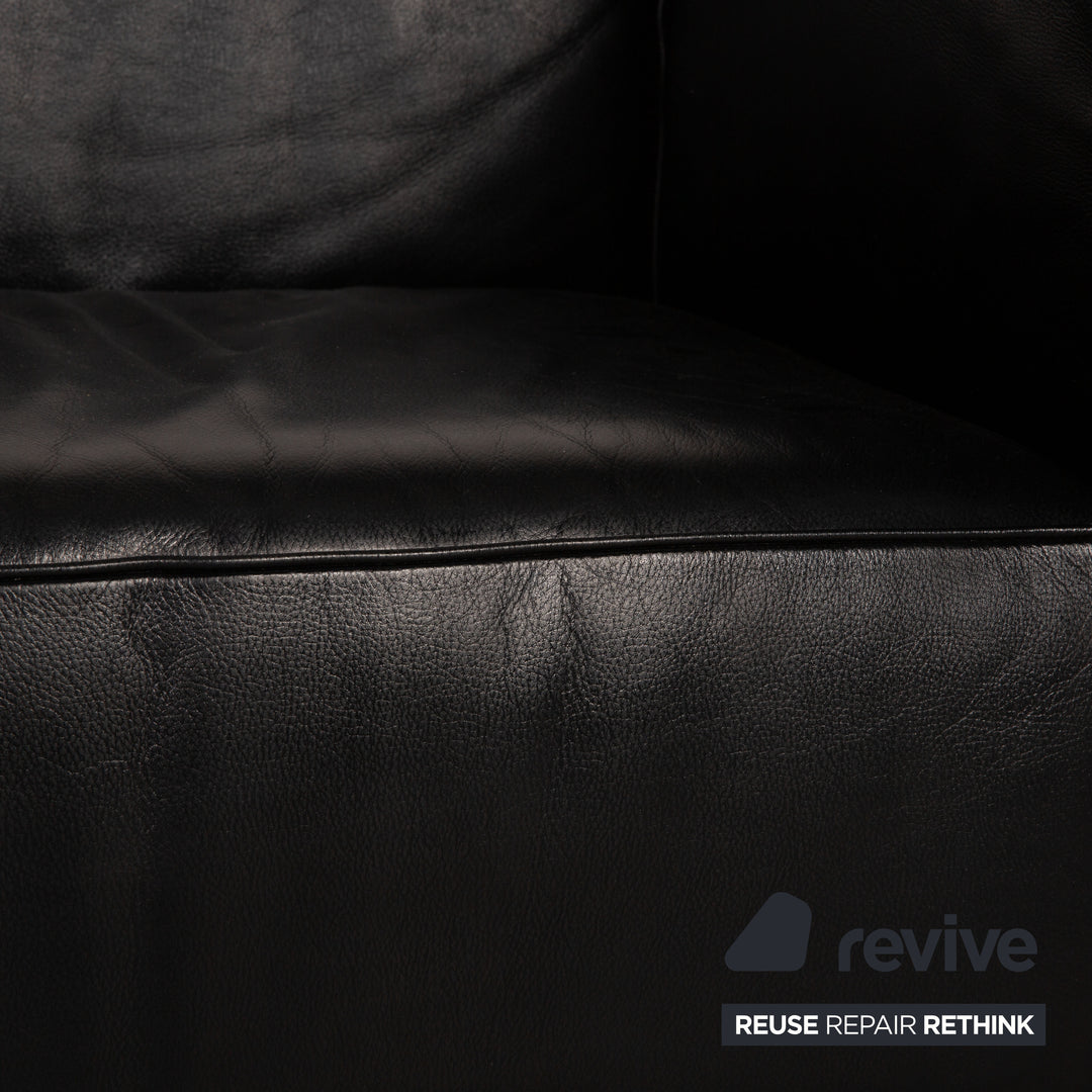 Cassina Le Corbusier LC3 Leather Armchair Black