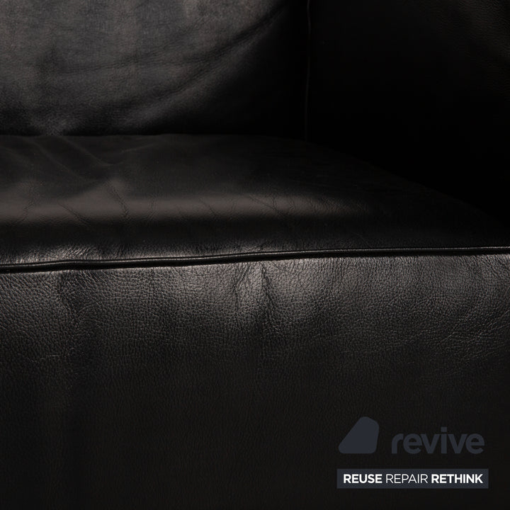 Cassina Le Corbusier LC3 Leather Armchair Black