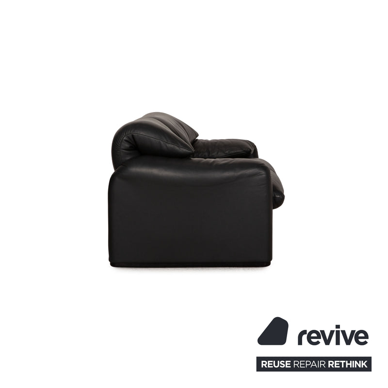 Cassina Maralunga Grau Zweisitzer Leder