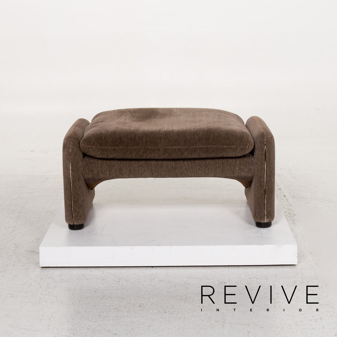 Cassina Maralunga Stoff Hocker Braun #13300