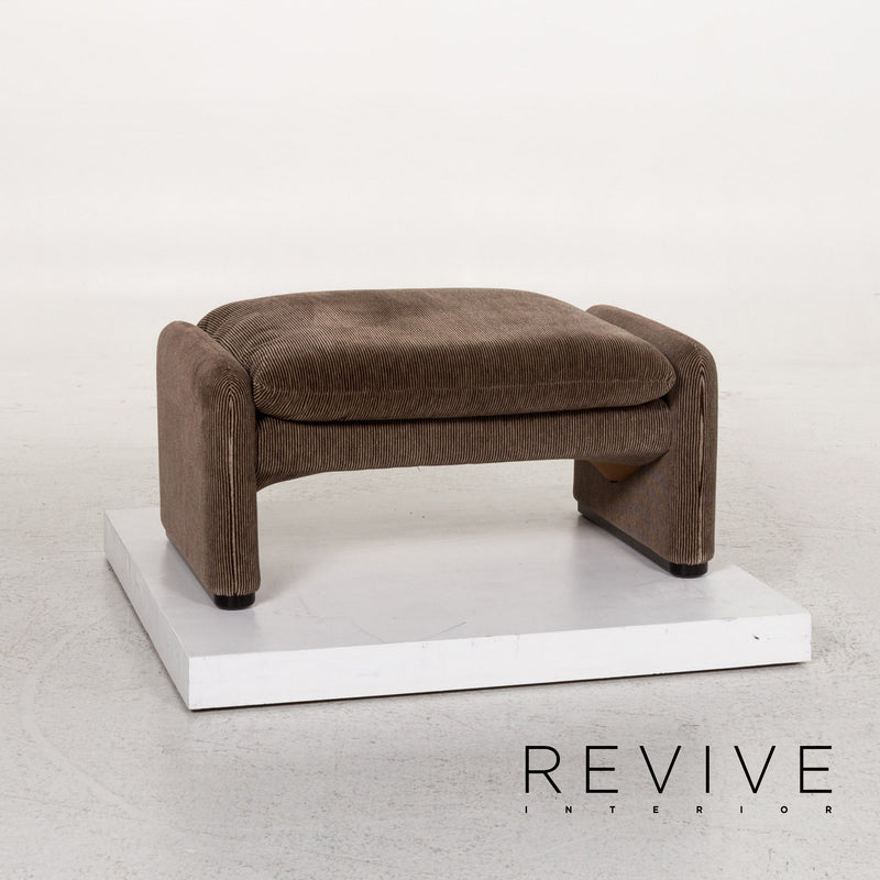 Cassina Maralunga Stoff Hocker Braun 