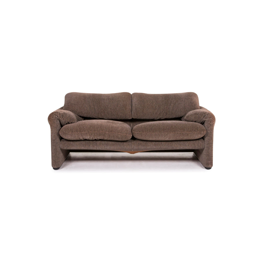 Cassina Maralunga Stoff Sofa Braun Funktion Couch #12589