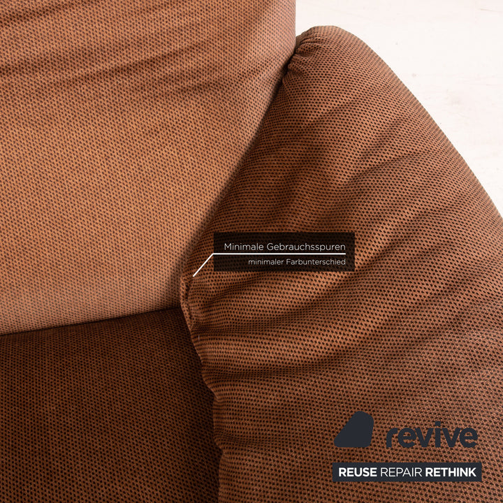 Cassina Maralunga Stoff Sofa Braun Zweisitzer Funktion Couch