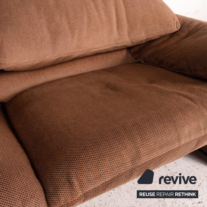 Cassina Maralunga Stoff Sofa Braun Zweisitzer Funktion Couch