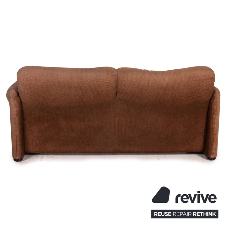 Cassina Maralunga Stoff Sofa Braun Zweisitzer Funktion Couch