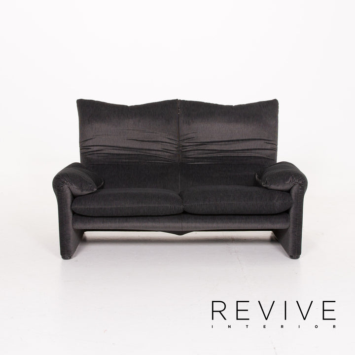Cassina Maralunga ensemble de canapé en tissu gris deux places #14146