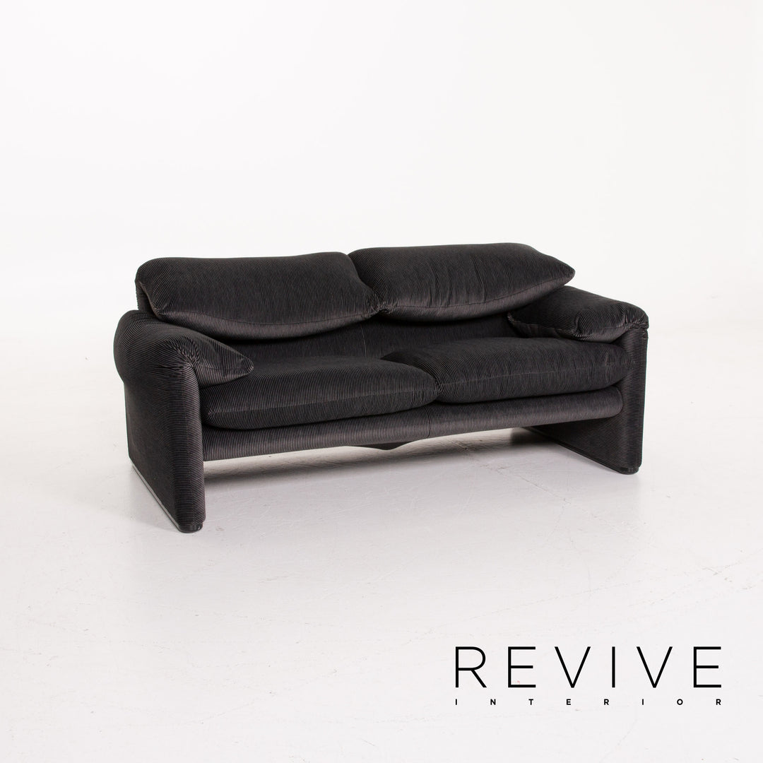 Cassina Maralunga ensemble de canapé en tissu gris deux places #14146