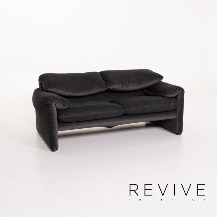 Cassina Maralunga ensemble de canapé en tissu gris deux places #14146