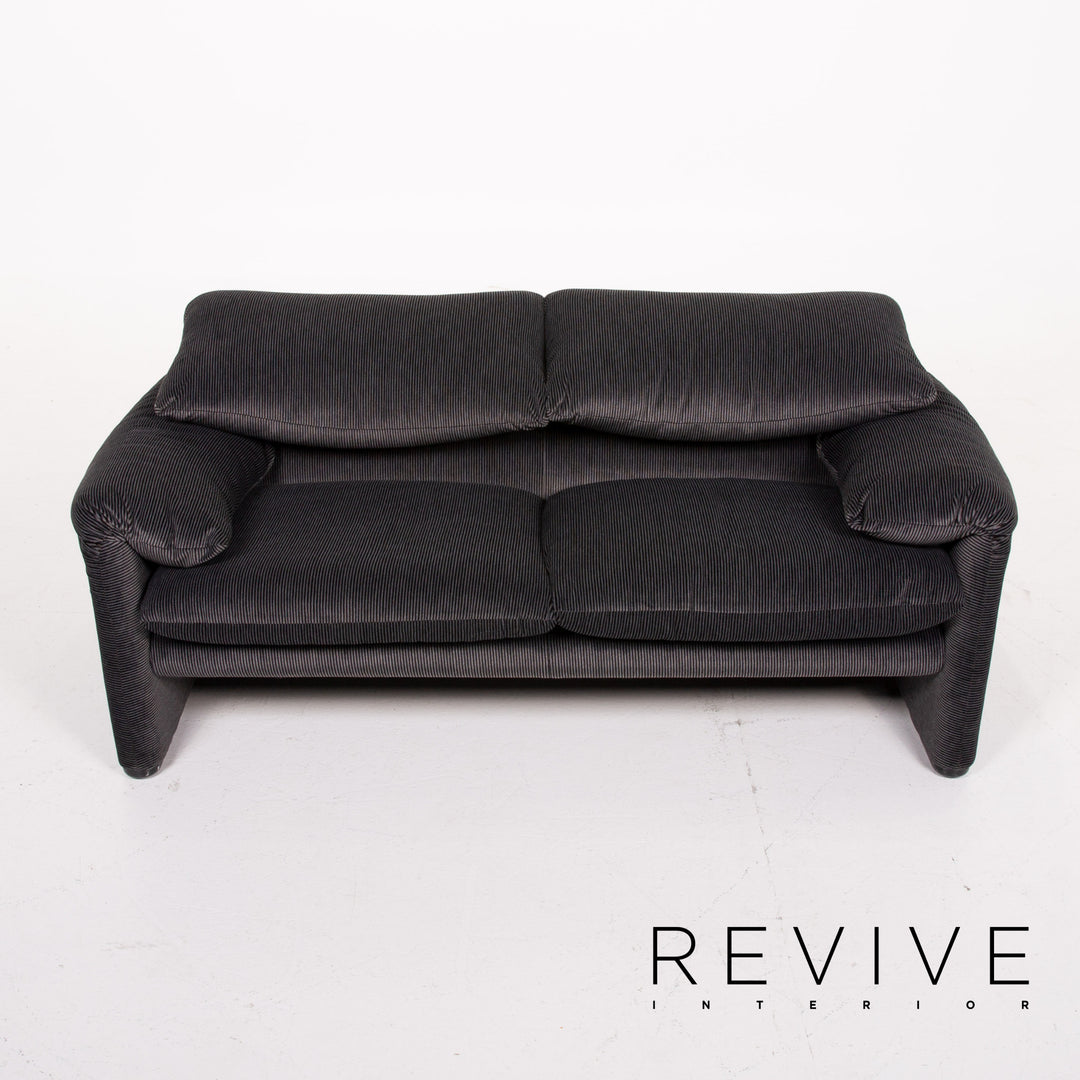 Cassina Maralunga ensemble de canapé en tissu gris deux places #14146