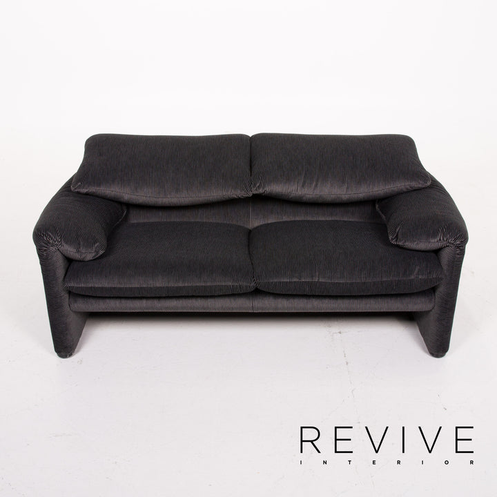 Cassina Maralunga ensemble de canapé en tissu gris deux places #14146