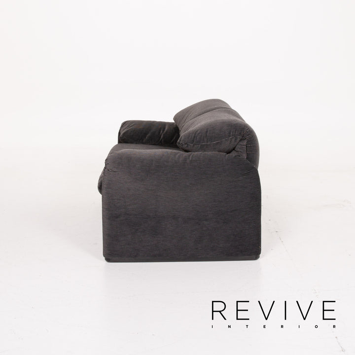 Cassina Maralunga ensemble de canapé en tissu gris deux places #14146