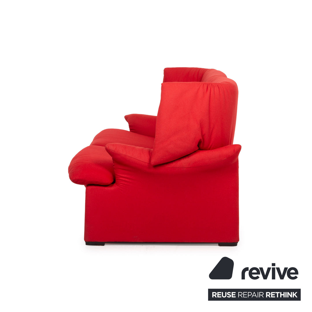 Cassina Portovenere Stoff Sofa Rot Zweisitzer