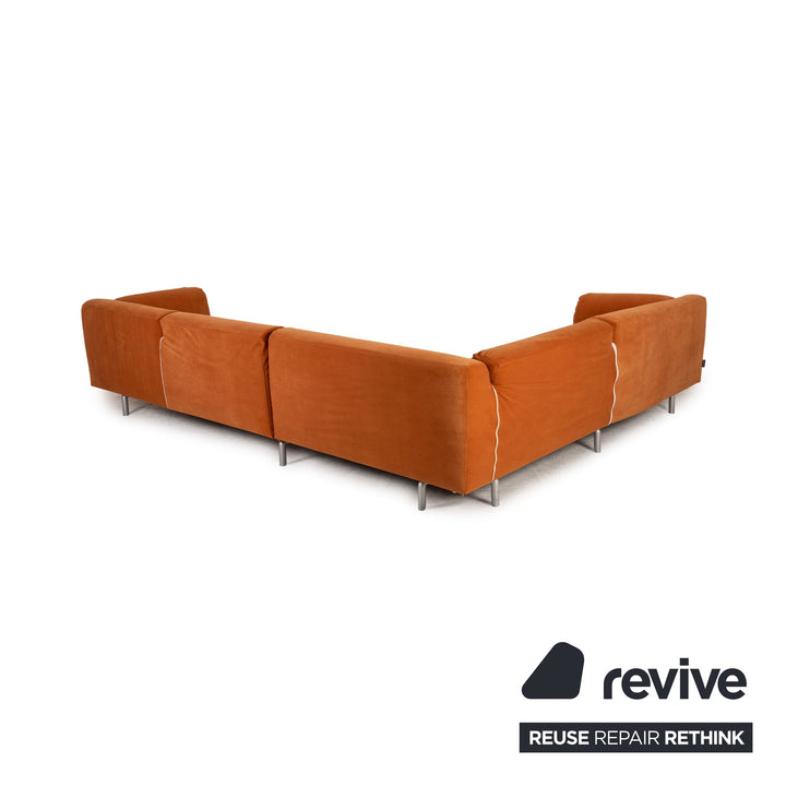 Cassina Met 250 canapé d'angle en tissu orange canapé nouvelle housse méridienne gauche