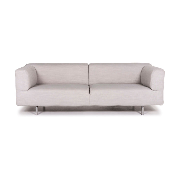 Cassina Met 250 Fabric Sofa Gray Three Seater Couch #12386